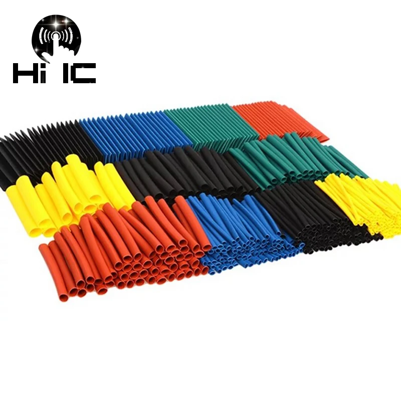 360Pcs Thicken Heat Shrink Tubing Sets Insulation Shrinkable Tube Polyolefin Termoretractabil 2:1 Thermal Wrap Wire Cable Tool