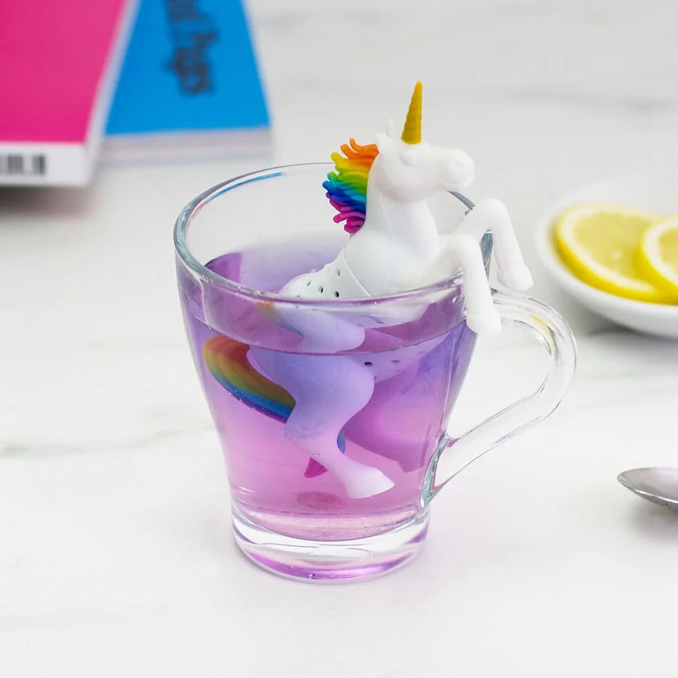 2 Pieces Food Grade Unicorn shape Silicone Tea Infuser Strainers Filter