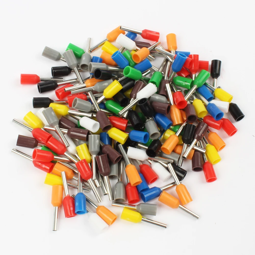 Dianqi E7508 100 Stks/pak Buis Isolerende Geïsoleerde Terminals 0.75MM2 Kabel Draad Connector Isolerende Crimp Terminal Connector E-
