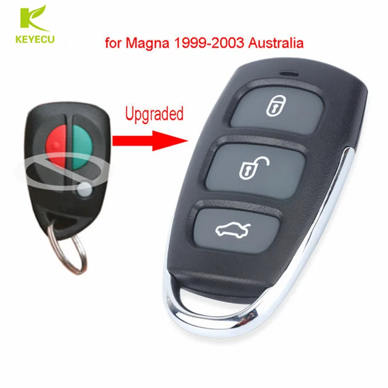 

KEYECU New Upgraded Remote Control Fob 3Button 304MHz for Mitsubishi Magna Verada 1999-2003 Australia models Free Programming