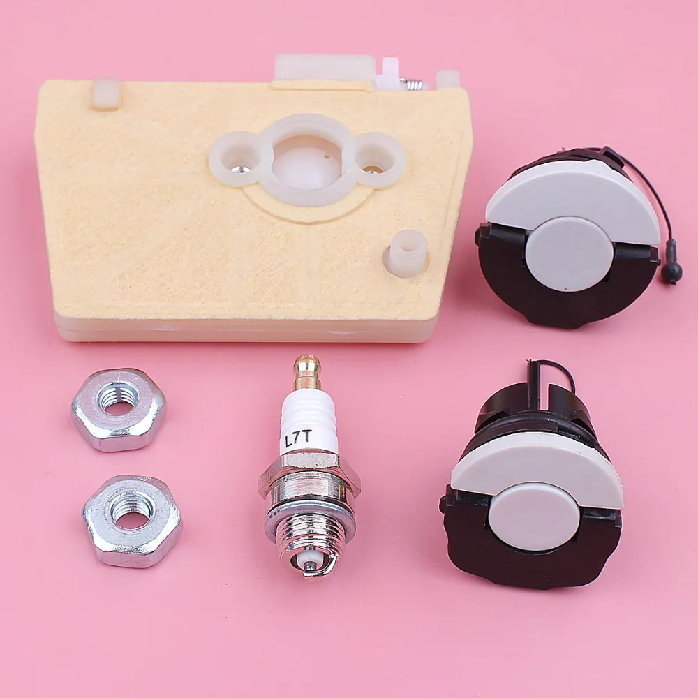 Imagem -06 - Filtro de ar Óleo Combustível Tampa Barra Porca Spark Plug Kit para Stihl 038 Ms380 Ms381 ms 380 381 Motosserra Peça Reposição