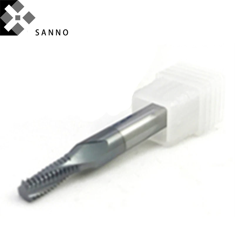 Fresas CNC de acero de tungsteno de alta calidad M9 x 0,75 vástago recto fresa de hilo externo interno fresas de dientes completos