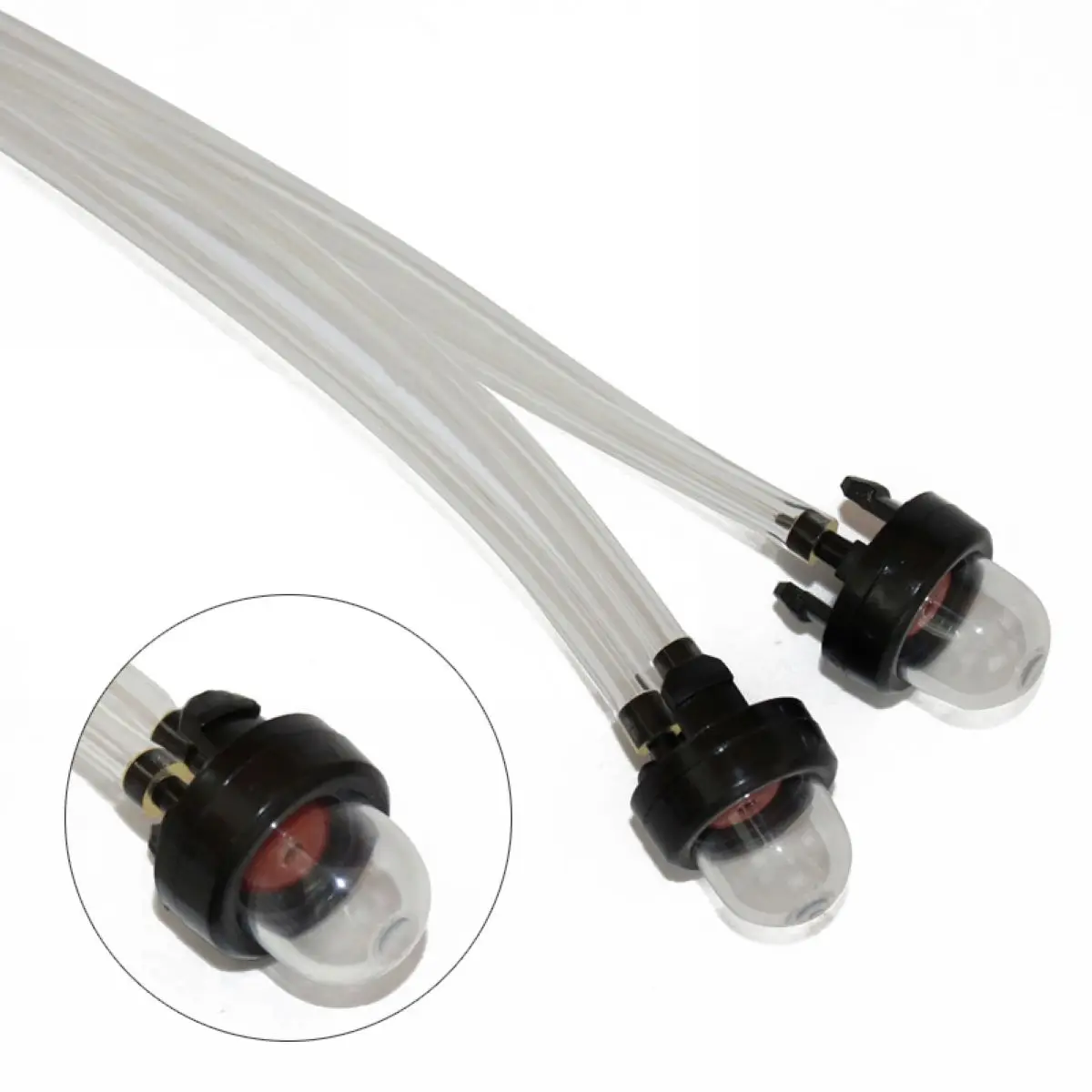 2 Set Replacement Snap In Primer Bulb Bulbs W/ Gas Fuel Line For 188-512