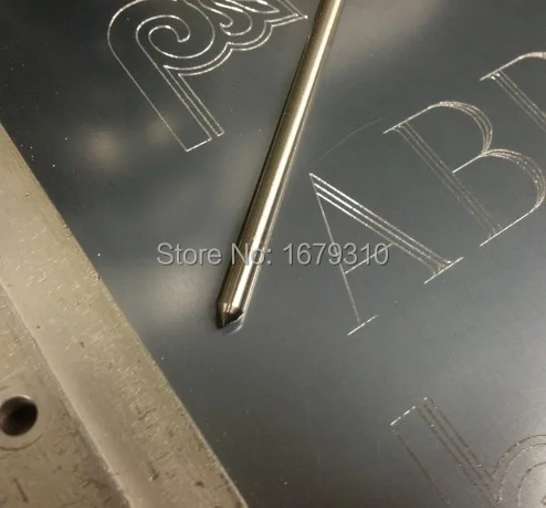 D3.175 mm*117mm diamond drag engraver for CNC use metal engraving bit 2pcs/lot