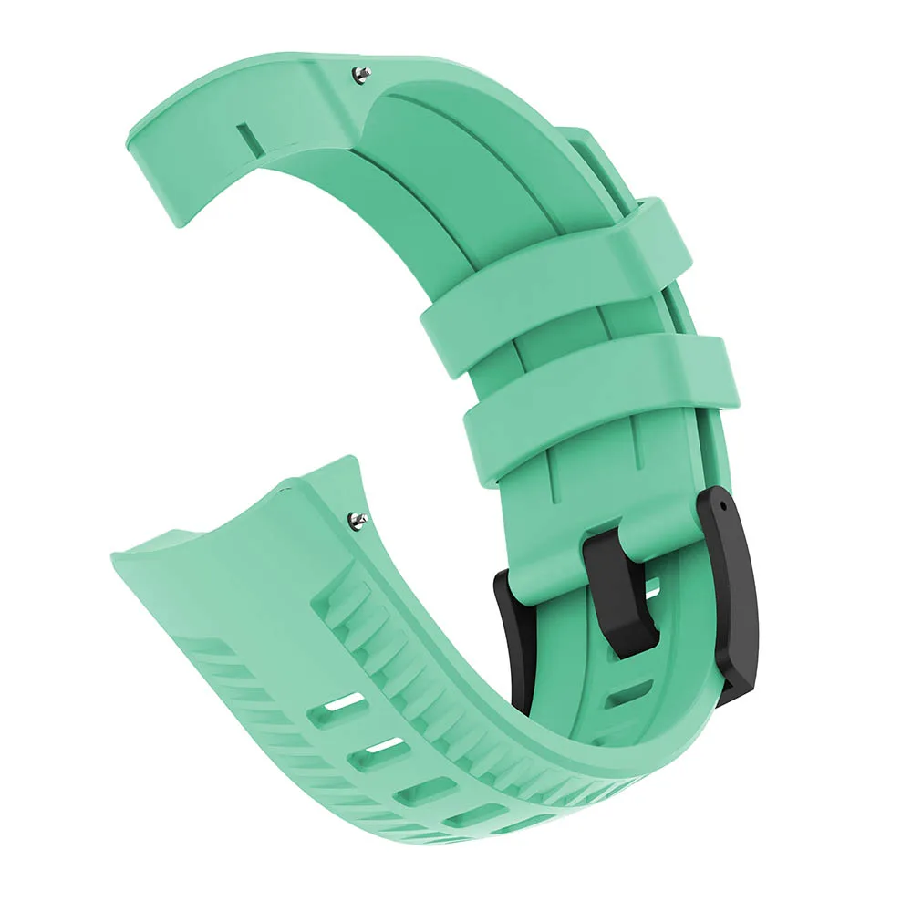 24mm Silicone Replacement Accessory Watch Band Wrist Strap Bracelet for Suunto 9 /9 Baro/D5/ Spartan Sport Wrist HR Smartwatch