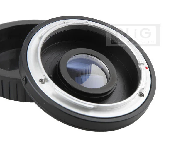 Anel adaptador para lente canon fd para câmera ef, com vidro corretivo para eos 50d 60d 70d 500d 600d 700d 5d 6d (fd-ef)