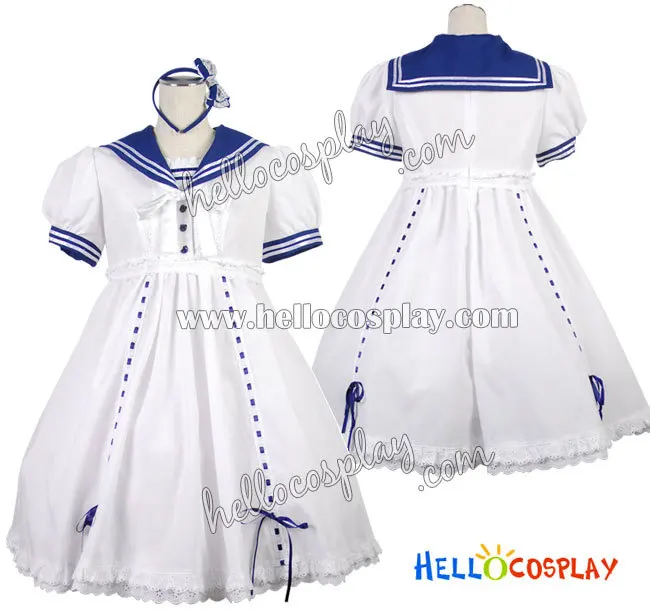 

Gothic Lolita Costumes White Dress H008