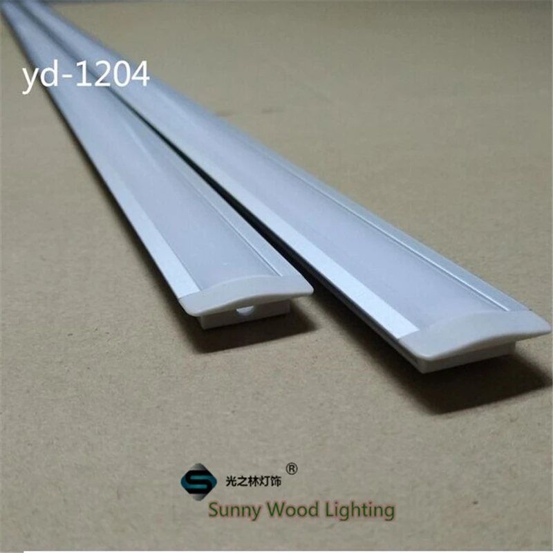 10set/lot 2meters length aluminium profile for led strip, embedded aluminium housing. 12mm PCB board ,underground tape channel