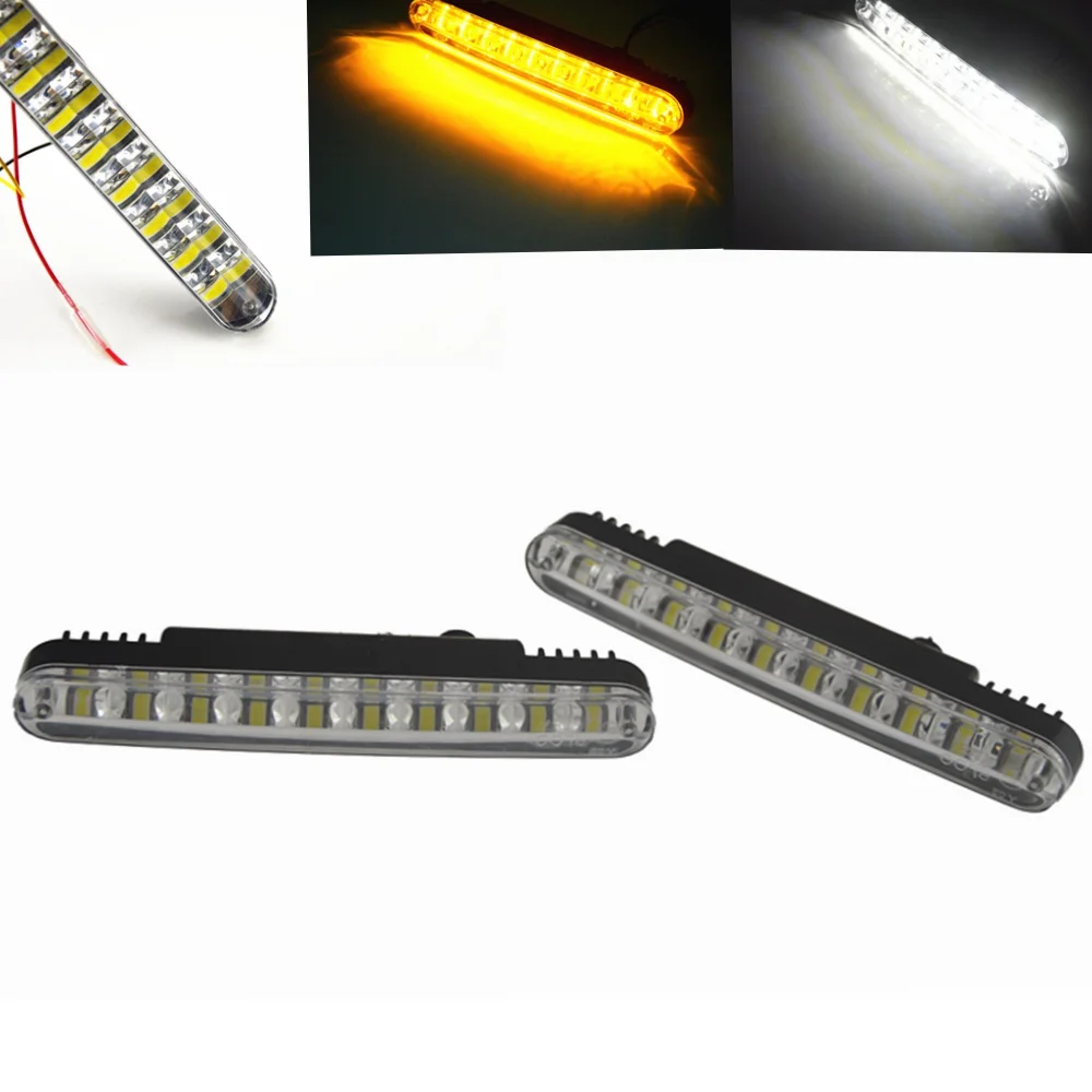 2 шт. Ксеноновые практичный 2x30 светодиодный дневные ходовые огни парковка дневного светильник DRL Дневной светильник с лампой поворота светильник Функция Внешнее освещение светильник s