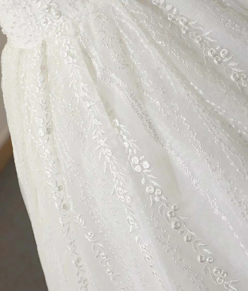 J66687 jancember fora do ombro vestido de casamento 2019 querida rendas até vestido de noiva de verão com piso branco comprimento vestido de verão