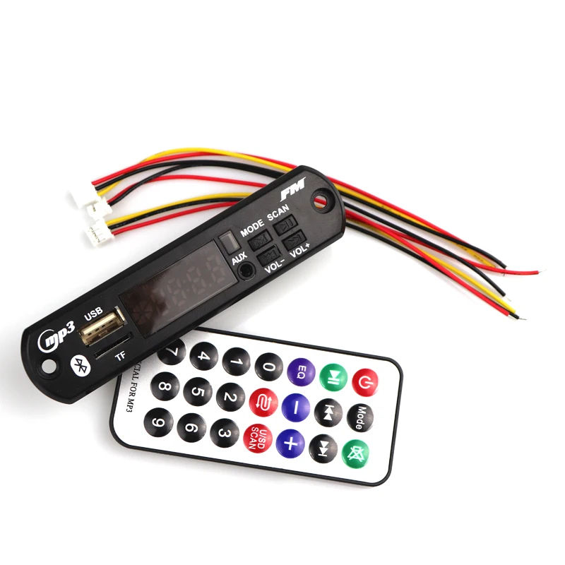 Placa decodificadora mp3 wma bluetooth 5.0, rádio fm 12v sem fio para carro acessórios automotivos