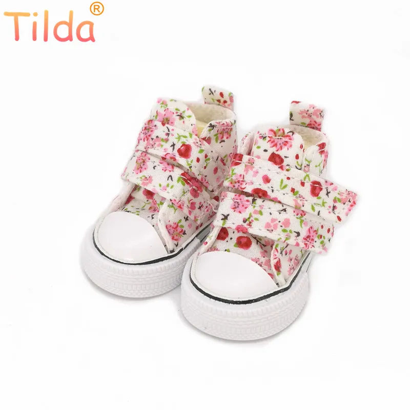 Tilda-Mini zapatos de gimnasia para muñeca Paola Reina, calzado a la moda, accesorios para muñecas Bjd, 6cm, 1/4