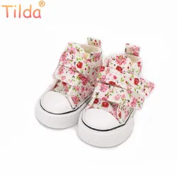 Tilda-paola reina人形用6cmミニシューズ,tilda用ジムシューズ,bjd人形靴,人形アクセサリー1/4