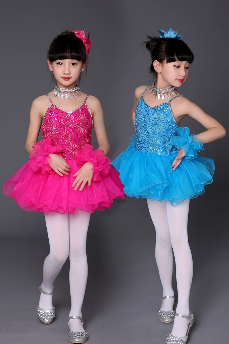 Costume de danse jazz pour enfants, vêtements de spectacle à paillettes, robe de danse Hip Hop, vêtements de scène pour enfants, nouvelle collection 2019