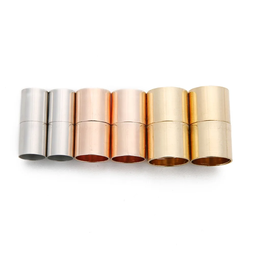 5pcs Antique Bronze Strong Magnetic Clasps Fit 4/6/8/10/12mm Leather Cord Bracelet Connectors For DIY Jewelry Making Finding