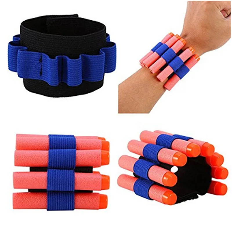 2pcs Toy Gun Wristband For Nerf Gun soft bullet Gun Can hold soft bullets professional player Outdoor game equipment in arena