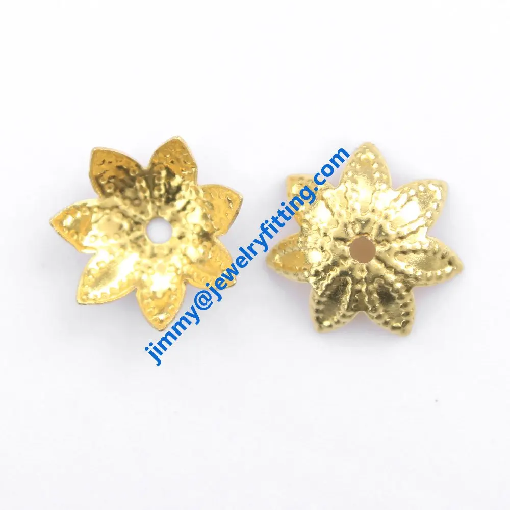 

10000pcs jewelry fingding brass filigree beads cup bead cap wholesale price raw brass size 9.7mm