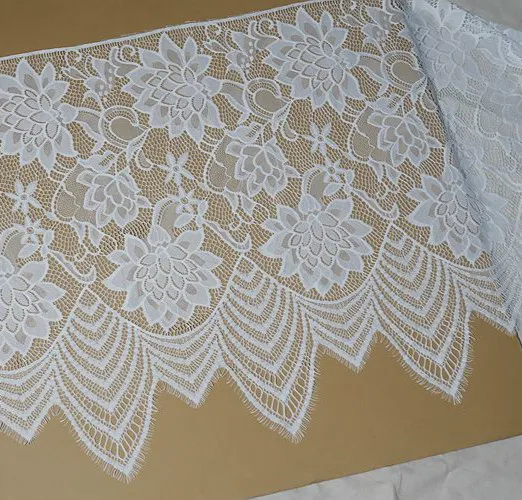 Width 63 cm High-end Clothing Lace Unilateral Fringed Openwork Skirt Lengthening Wedding Dress Accessories