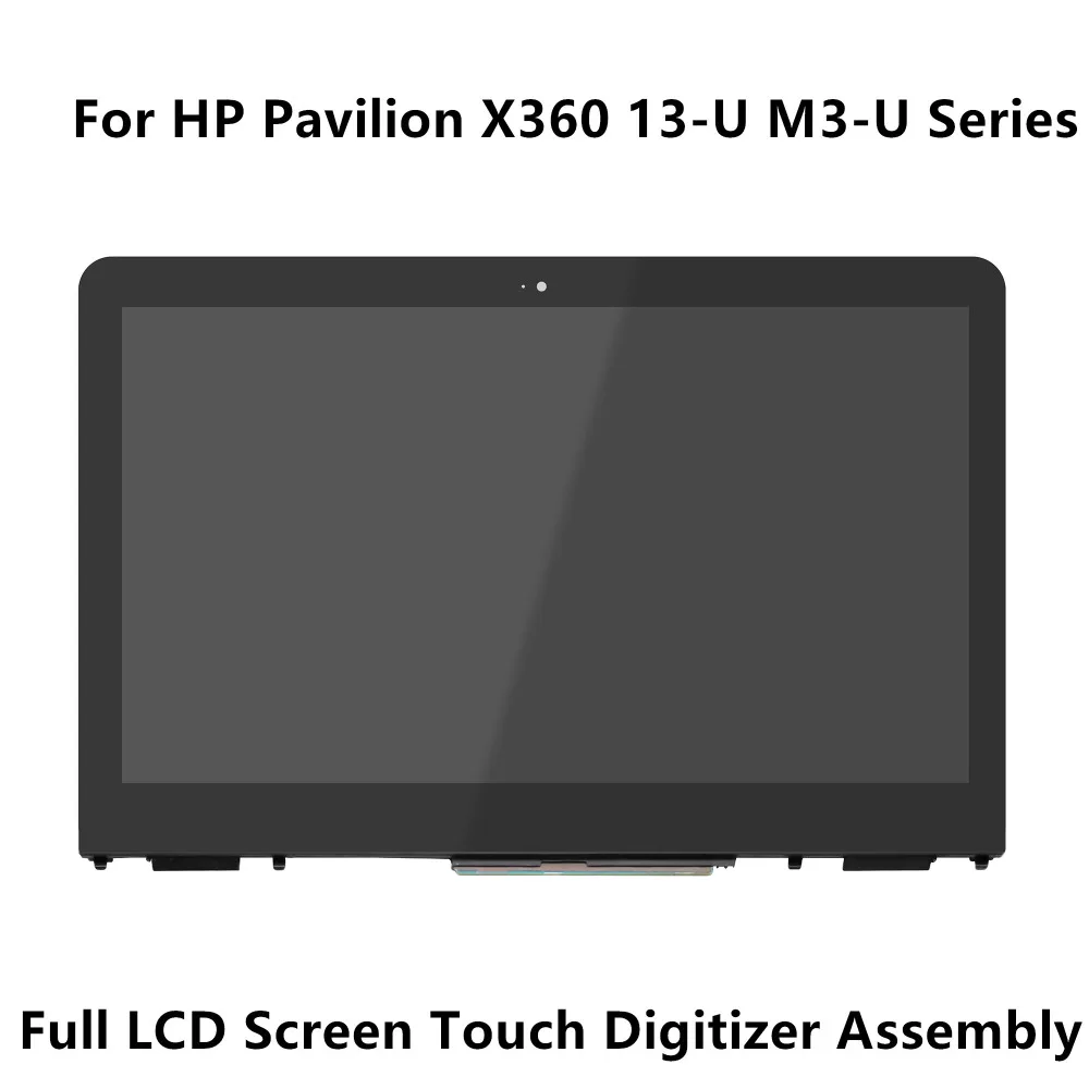 13.3''For HP Pavilion X360 13-U M3-U Series 30pin LCD Screen Display Touch Glass Digitizer Panel Assembly+Frame+Controller Board