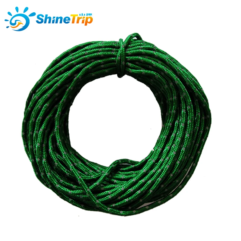 Shine Trip 2.5mm tenda Paracord riflettente corda del vento tenda audace corda fissa stendibiancheria riflettente corda multiuso 50 piedi