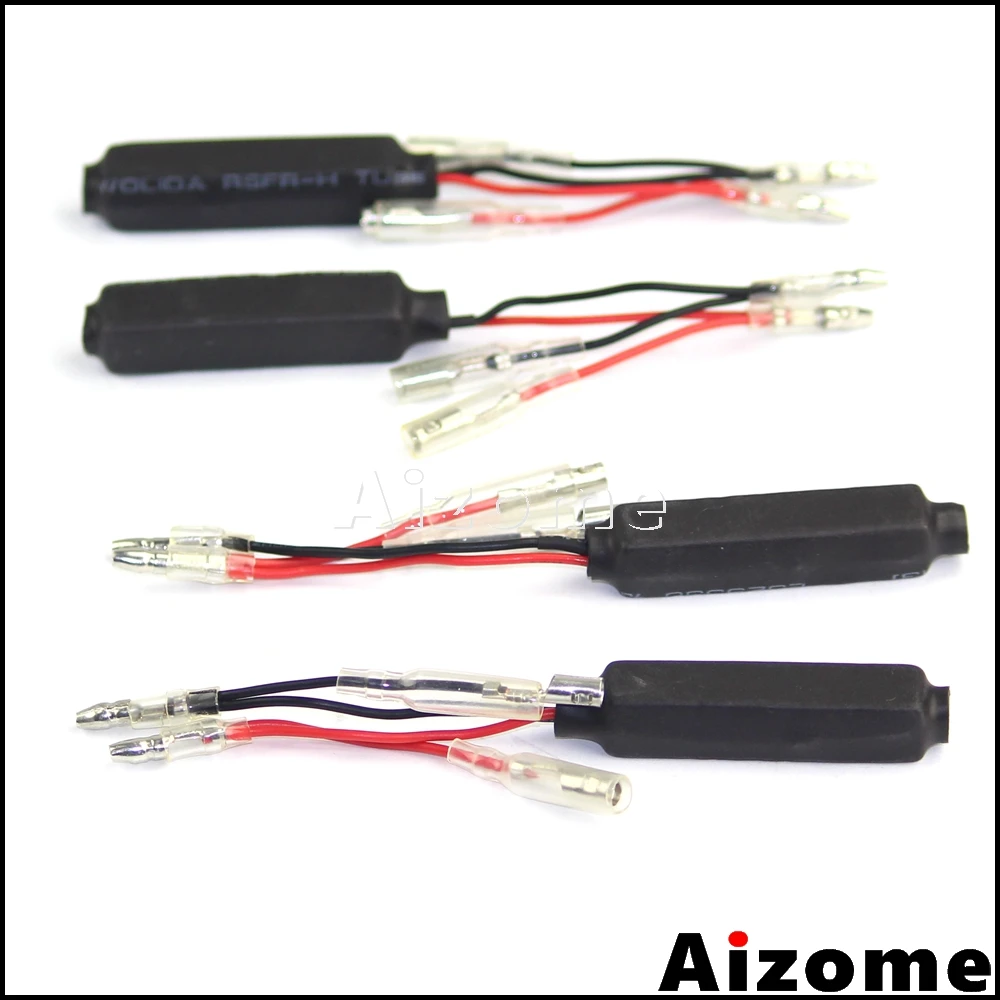 4x Motorcycle Turn Indicator Light LED Blinkers Load Resistors 10W 10Ohms Flash Rate Controllers Turn Signals Flasher Resistors