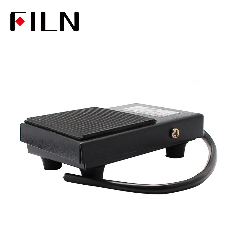 SPDT Nonslip Metal Momentary Electric Power Foot Pedal Switch 10A/250V