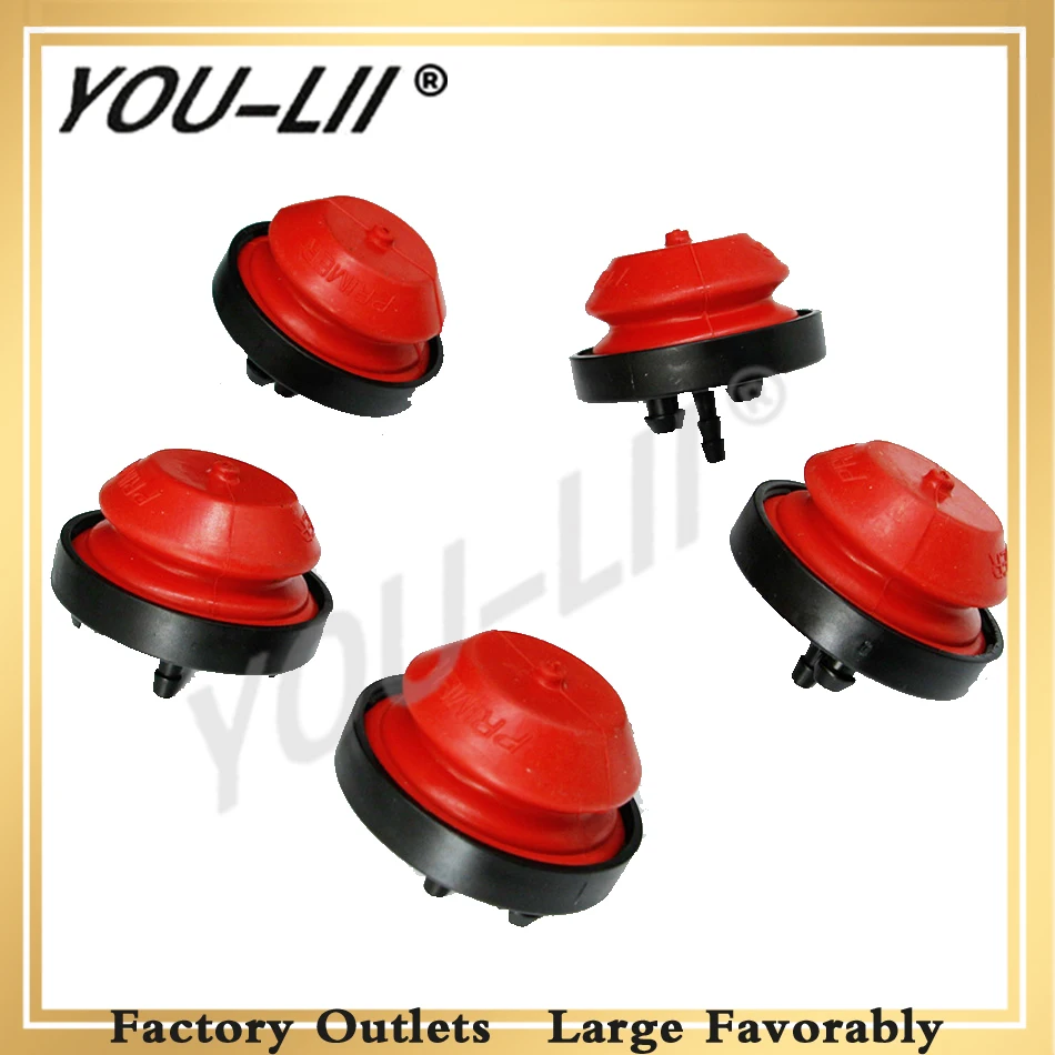 YOULII  5Pcs 570682 Primer Bulb Pump For TECUMSEH AV520 HMSK100 HMSK105 For Troy Bilt Snowblower 751-10639 321802A Lawn Mower