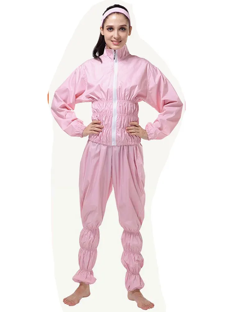 Aerobics Running  Weight Loss Pants Suit Set Fitness Gym Slimming Pants Shirt Women Sauna Suit Sauna Pants and Shirt