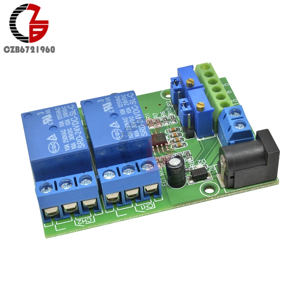 1/2/4CH 5V 12V 24V LM393 Comparatore di Tensione di Tensione del Segnale di Livello Determina Confrontare Preset tensione di riferimento di Confronto