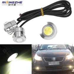 2pcs 21MM auto DRL LED Eagle Eye luci di marcia diurna moto luce nebbia sorgente bianca Backup retromarcia lampade di segnalazione di parcheggio