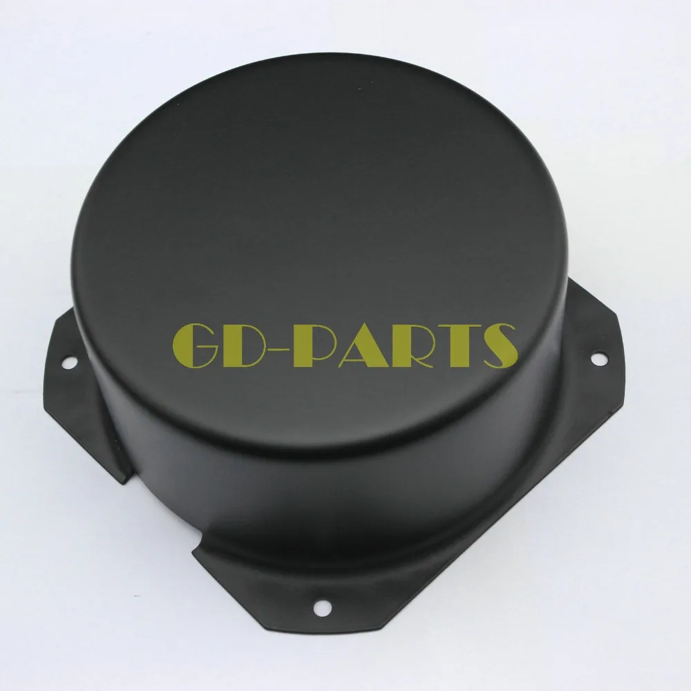 GD-PARTS 130 × 65 ミリメートルラウンド黒鉄トランス三極保護カバーケースボックスエンクロージャのためのハイファイ管オーディオアンプ DIY