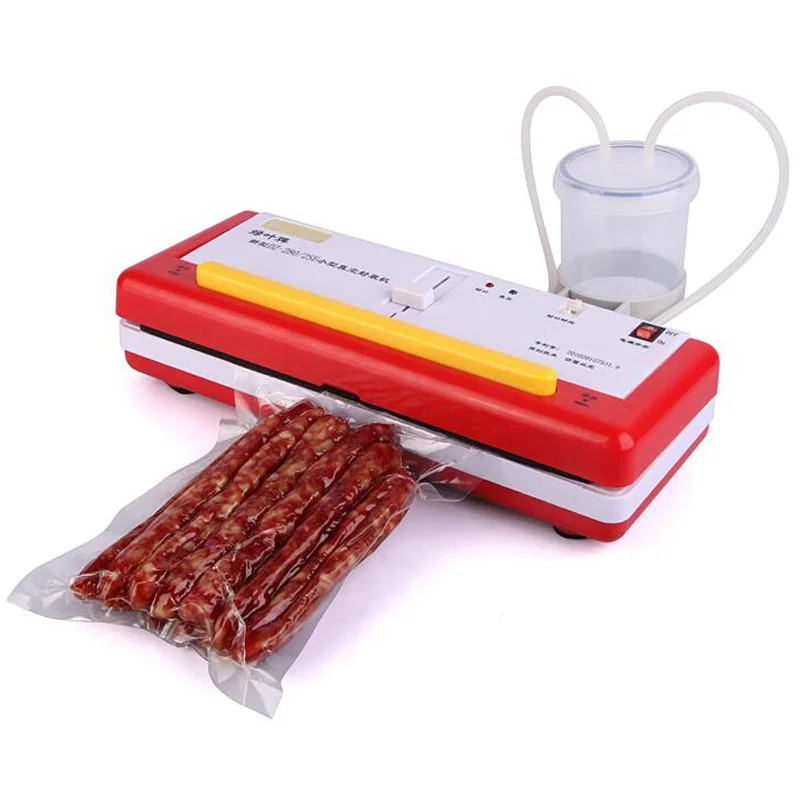 SHENLIN DZ280 /2SE aquatic fish vacuum packaging tool food vacuum saver bags sealing machine wet and dry stuff packaging