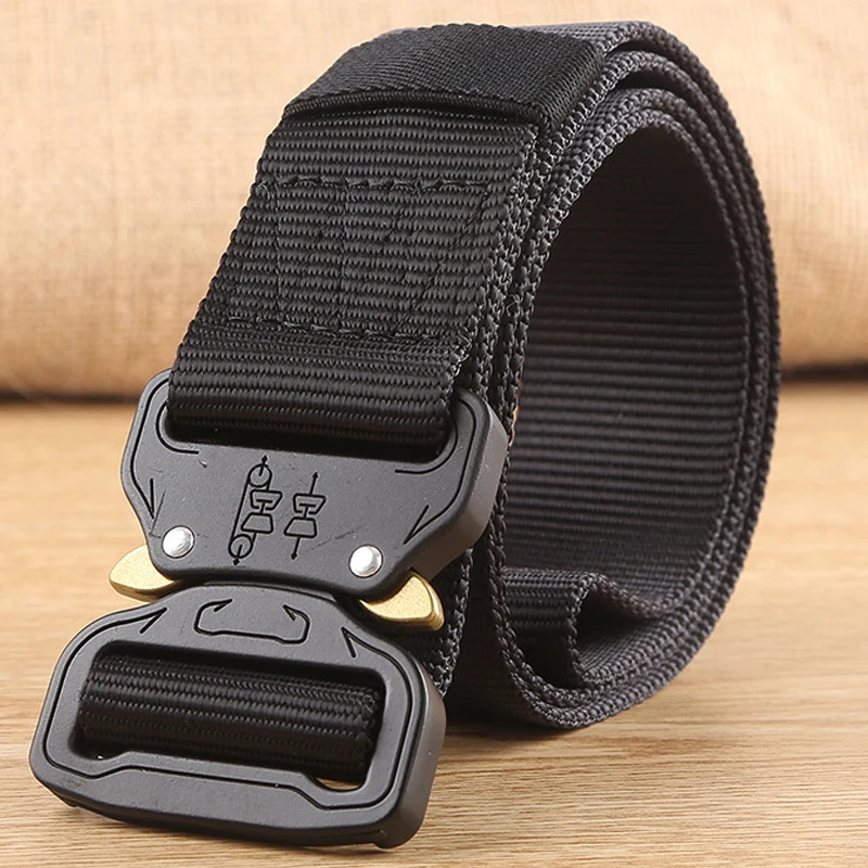 Wat Combat Heavy Duty Knock Off Tactical Belt Men Us Soldier Military Equipment Army Belts Sturdy Hook Nylon Waistband 3.8cm