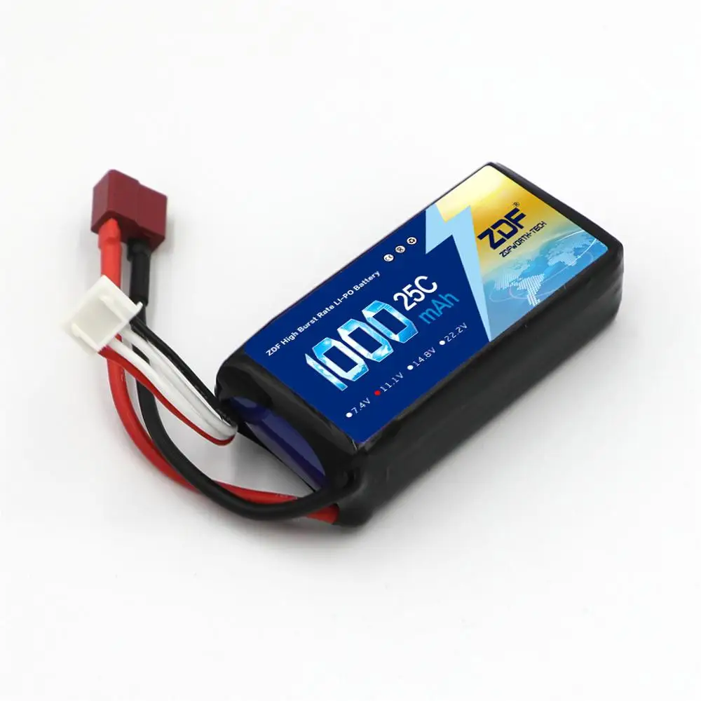 ZDF 2S 3S 4S 7.4 11.1V 14.8v 1000mAh 25C Li-po battery for RC Helicopter Spare Parts HM-Master CP-Z-27