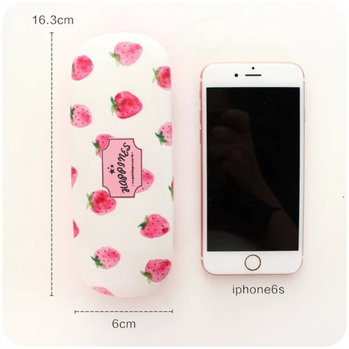 Imagen 2 del producto Mimiyou-estuches de gafas de PU con dibujos animados de frutas attern, caja de gafas de sol rectangular portátil a la moda, Protector de gafas