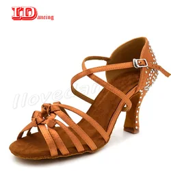 Women Shoes Latin Dance Shoes Comfortable Women Salsa Shoes Snaker Woman Dance Ballroom Ladies Knot Jazz Tango Shoes JuseDanc