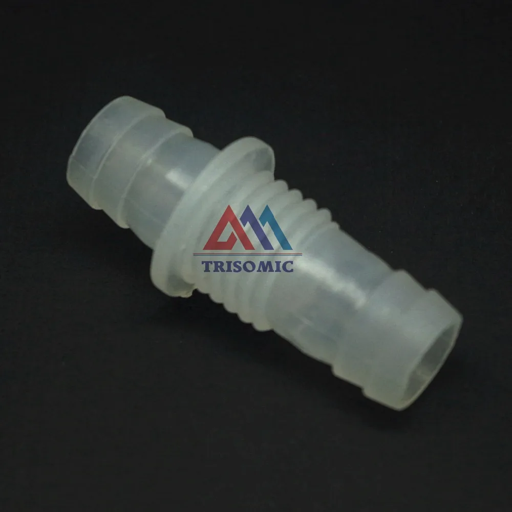 12mm-M16-12mm Straight Reducing Connector Plastic Fitting Barbed Reducing Connector Metric Material PP