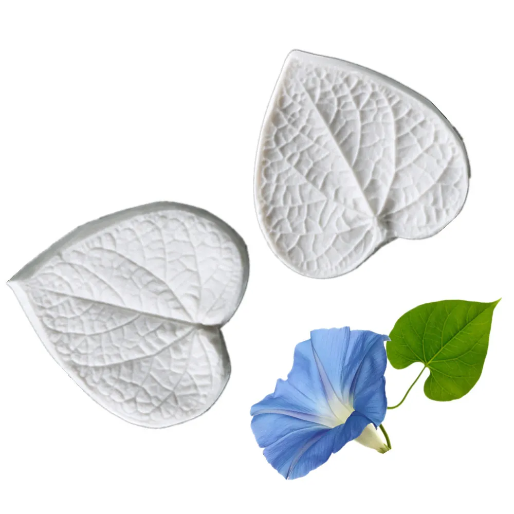 Morning Glory Leaves Silicone Mold Fondant Flowers Mould Cake Decorating Tools Chocolate Gumpaste Mold Sugarcraft