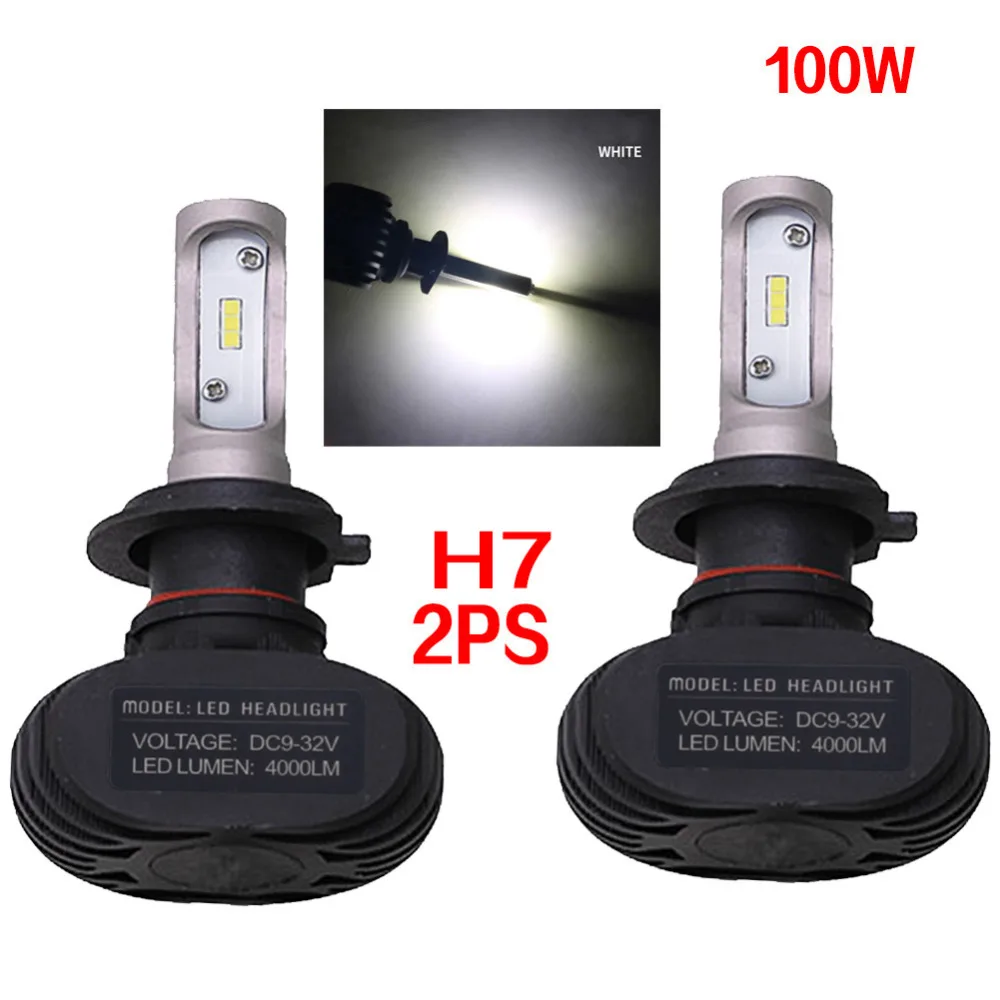 Ultra-Bright 2PCS COB /9005 S1 LED 9005 8000Lm Headlight Bulbs Fog Lights White 6500K 50W Auto Headlamp