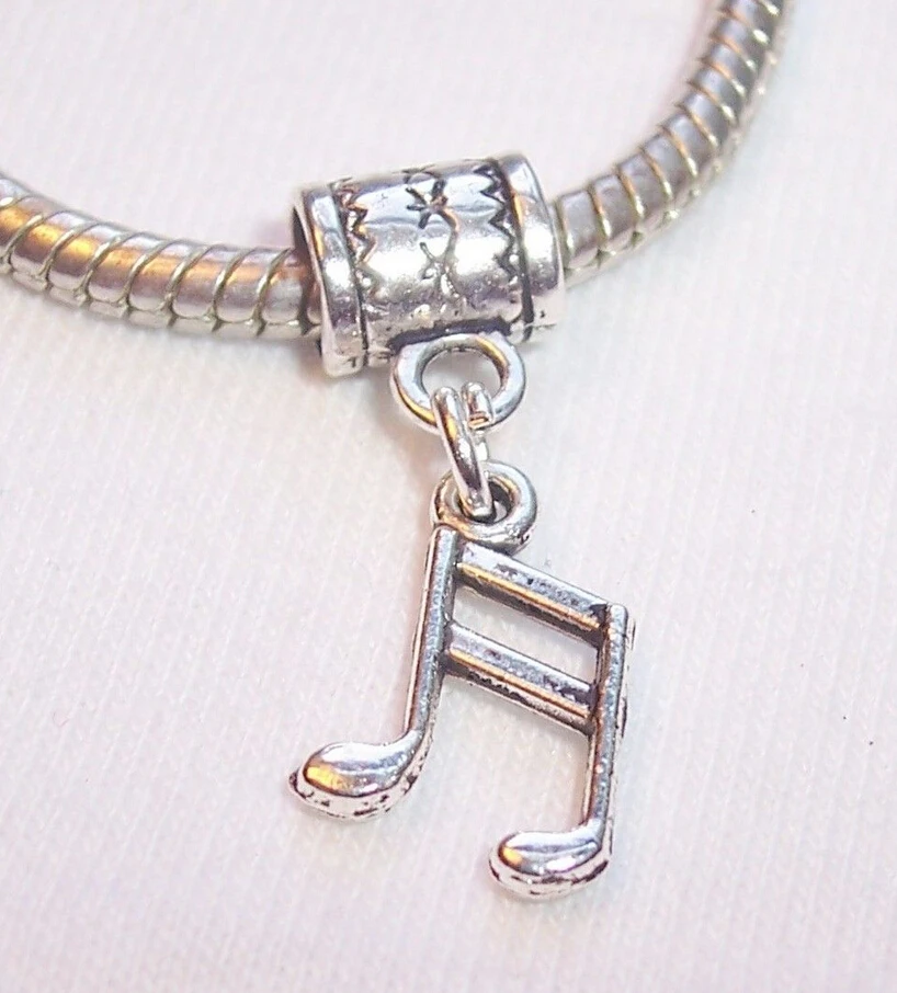 HOT !!! Orchestra gift Fashion Jewelry Tibetan silver Charm Musical Note Pendant Bracelets & Necklaces Jewelry Accessories q110