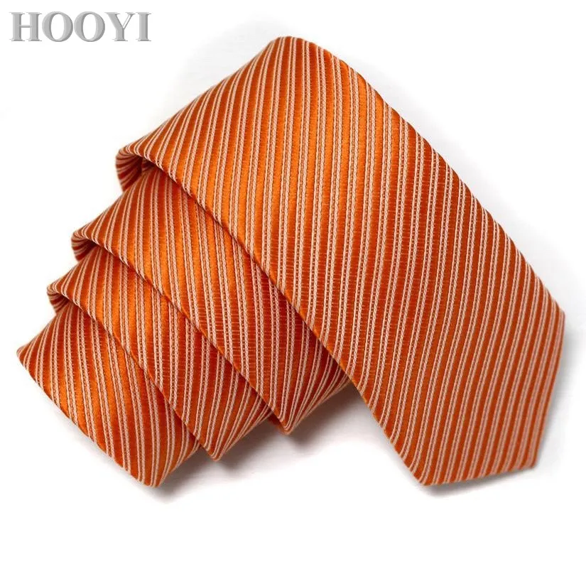 HOOYI Skinny Stropdassen voor Mannen Wedding Solid Polyester Slim Tie Fashion Party Stropdas Mariage Das