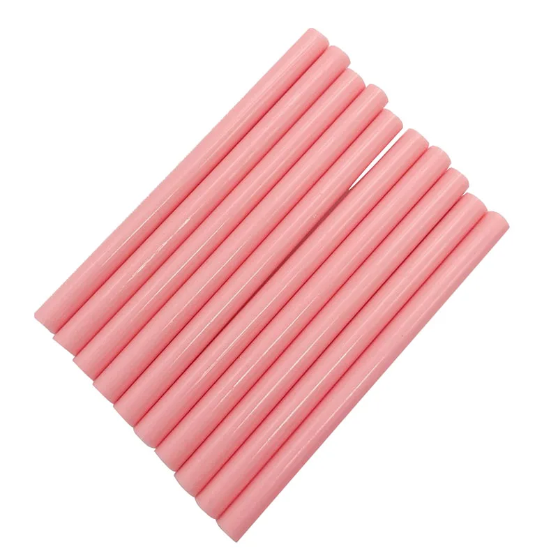 

10Pcs 7*100mm Pink Colorful Hot Melt Glue Sticks Vintage Sealing Wax Envelope Invitation Stamp Security Packaging RepairTool