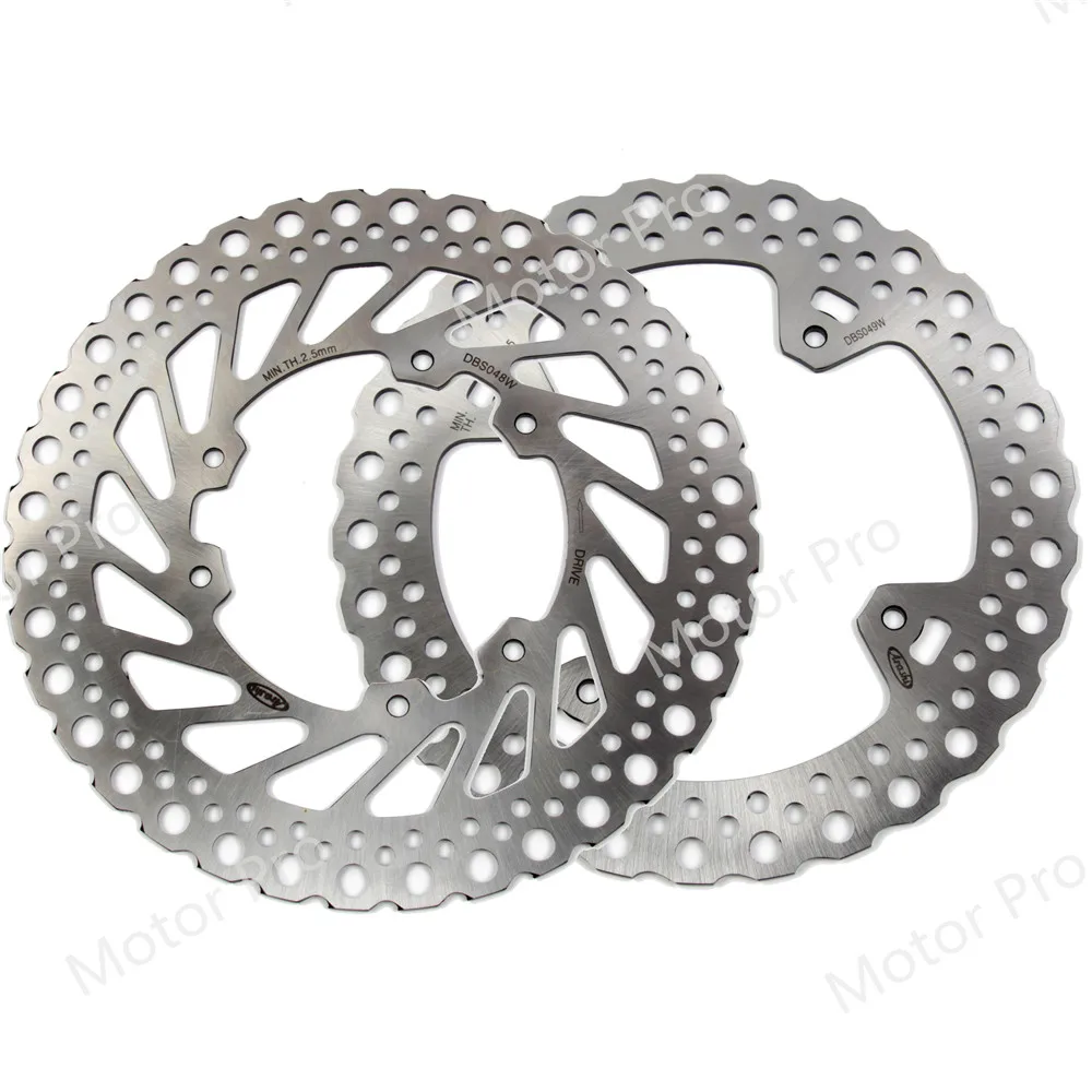 

For Honda-HM CRF250R 2008 - 2013 Front Rear Brake Disc Disk Rotor Kit Motorcycle CRF 250 R CRF 250 2009 2010 2011 2012 SILVER