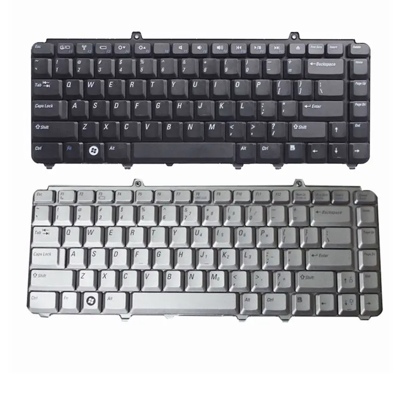 US ordinateur portable Clavier pour Dell POUR inspiron 1420 1520 1521 1525 NK750 R1-5-B08 PP29L XPS M1530 XPS M1330 US Argent et noir