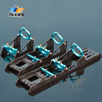 Good Quality Blue Motor Mount Brushless Motor Mount Carbon Fiber/Epoxy With Servo Holder Suitable for B36/B40 36mm/40mm Motor
