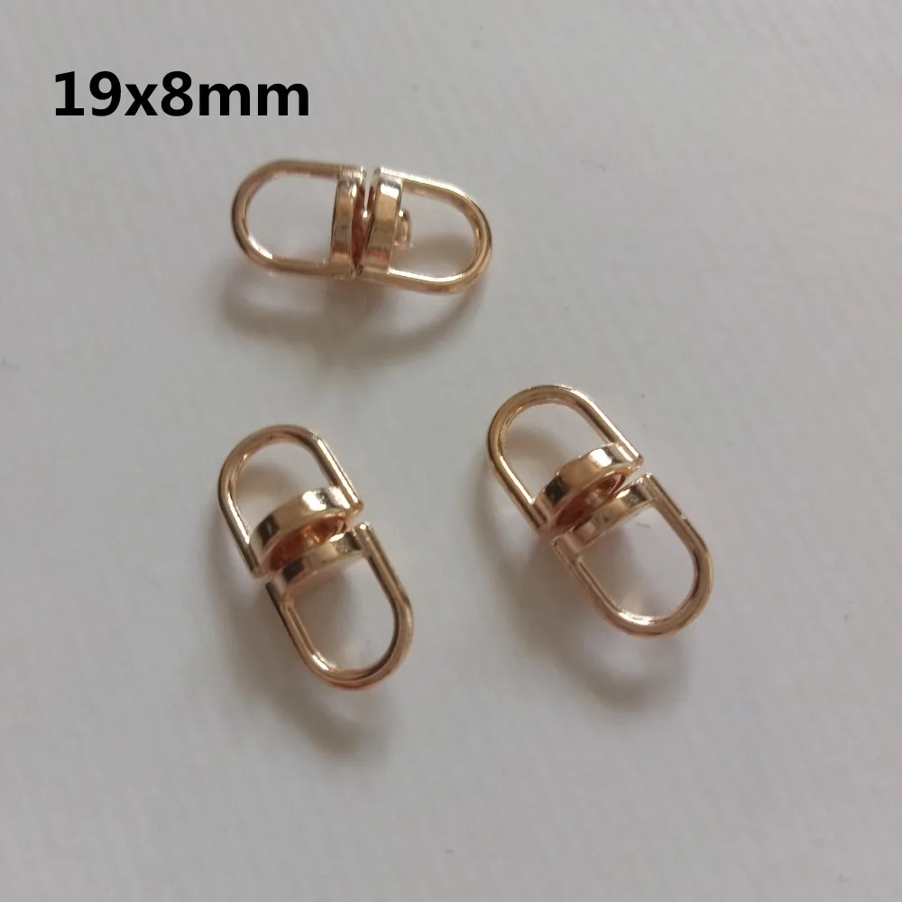 Hot 200pcs Alloy Eight-shaped Buckle 19x8mm Key Chain Connection Buckle Diy Fashion Jewelry Accessories