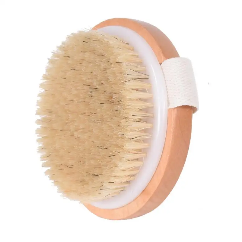 Bath Shower Natural bristles brush Body Massage Health Care Bath Brush Bathroom Supplies LX6532