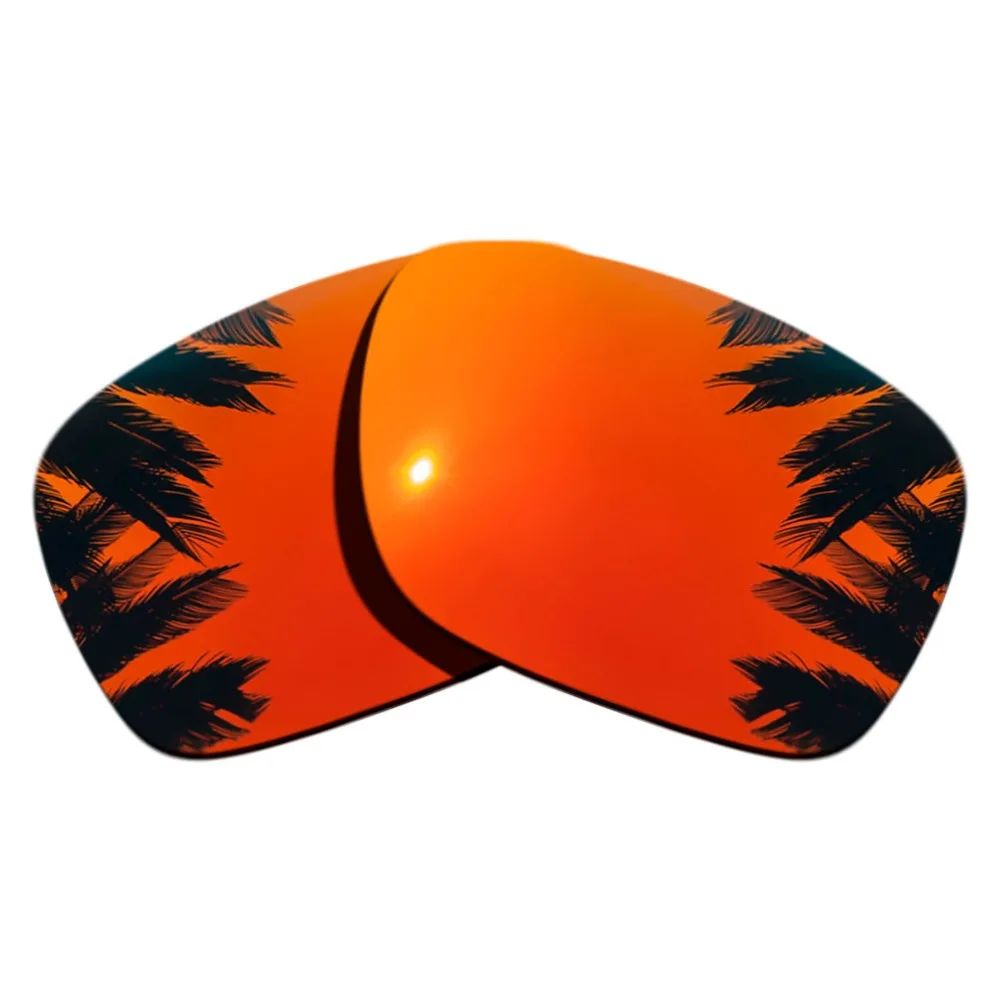 (Orange Red+Orange Red Mirrored Coating) 2-Pairs Polarized Replacement Lenses for Holbrook Frame 100% UVA & UVB Protection