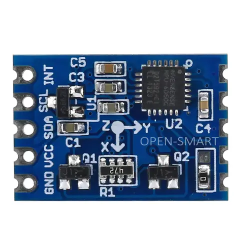 OPEN-SMART MPU6050 6 DOF 3-Axis Gyro 3-Axis Digital Gravity Sensor I2C Triple Axis Accelerometer Module Tilt Sensor For Arduino