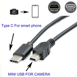 Typ C do mini kabel usb OTG do canon EOS 100D 80D 70D 5D2 5D 5D 50D 30D 300D kamera do telefonu edytuj obraz wideo